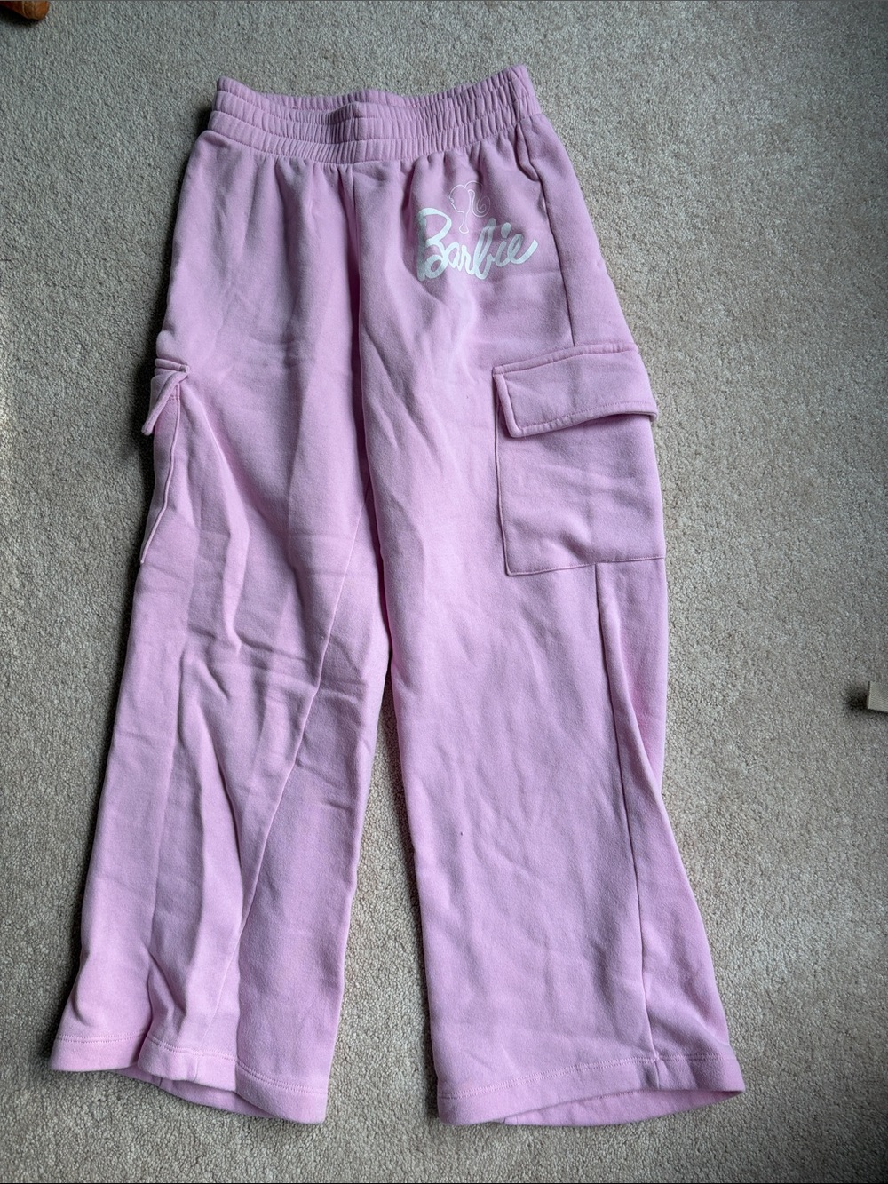 Barbie Light Pink Cargo Jogger Sweatpanta